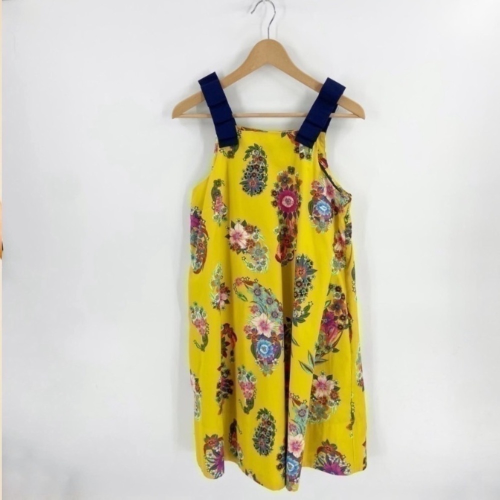 Anthropologie Maeve Yellow Floral Sleeveless Sunniva A-Line Dress - Picture 2 of 13